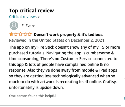 bad craftsy reviews